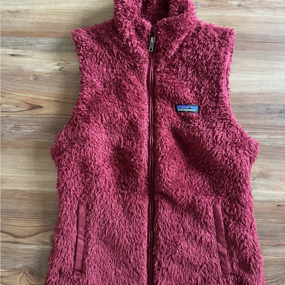 Patagonia Plush Burgundy Vest